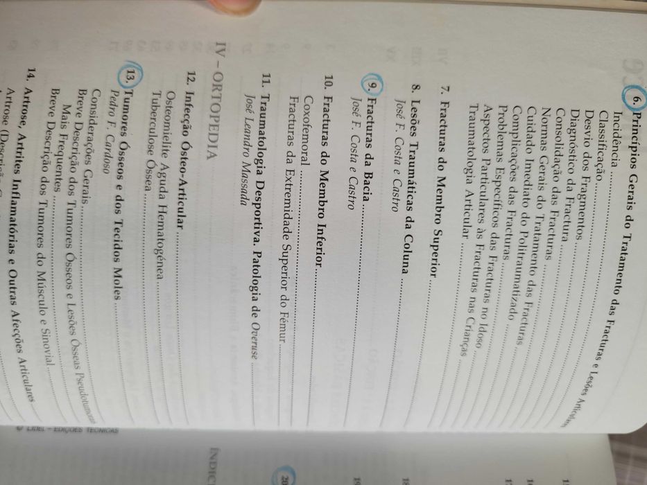 Livro Medicina "Critérios Fundamentais em Fracturas e Ortopedia"