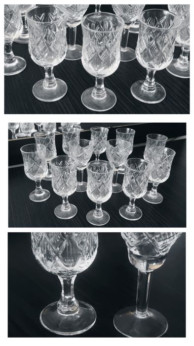 Свадебные бокалы , фужеры рюмочки хрустальные