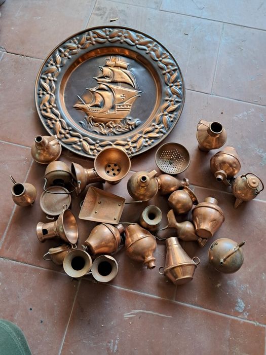Vendo conjunto de peças em cobre