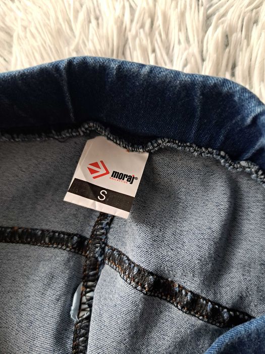 Nowe spodnie jeans Legginsy S/36 moraj koraliki