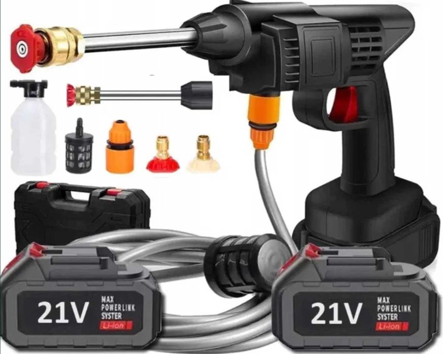 Myjka Ciśnieniowa Akumulatorowa 2 Baterie Opryskiwacz Bezprzewodowy
