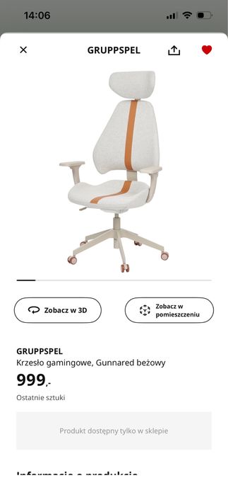 Krzesło obrotowe ikea