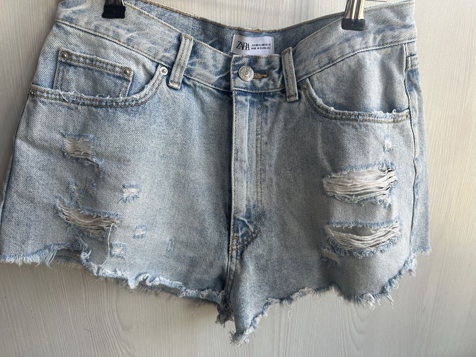 Шорти  рвані джинсові Zara