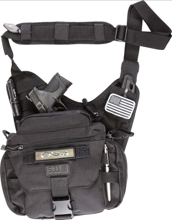 Сумка-кобура тактична оперативна плечова 5.11 Tactical PUSH Pack Black