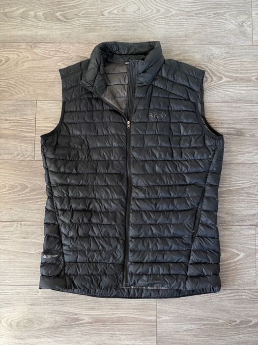 Męska Trekkingowa Pikowana Wodoodporna Lekka Kamizelka Rab Gore-tex Pertex Primaloft Outdoor
