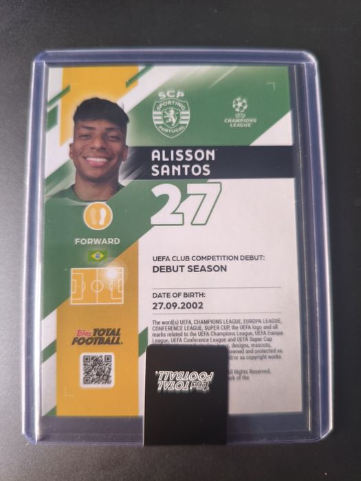 Carta Alisson Santos/75 Rookie