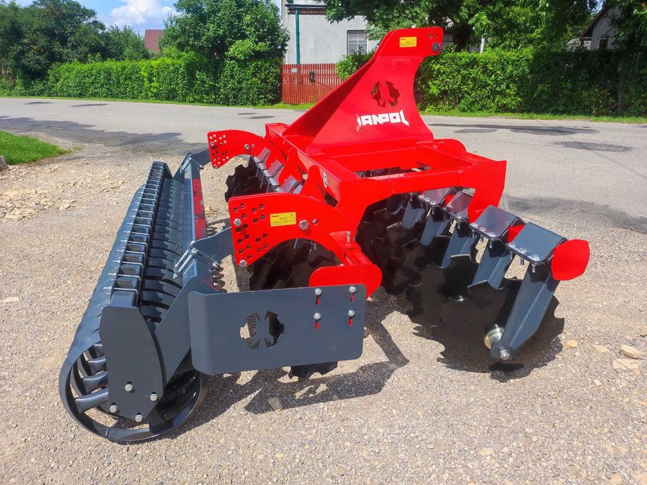 Brona talerzowa 1,6-3m TALERZÓWKA Janpol/ packer/struna OD RĘKI