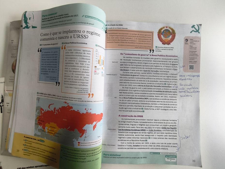 Vamos à História 9 (manual e ca) História 9º ano