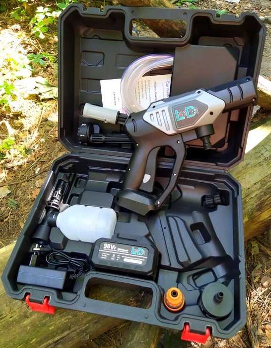 Шикарная аккумуляторная мойка высокого давления 60 бар пеногенератор