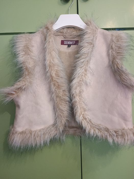 Wioesenna kamizelka futerko roz.48