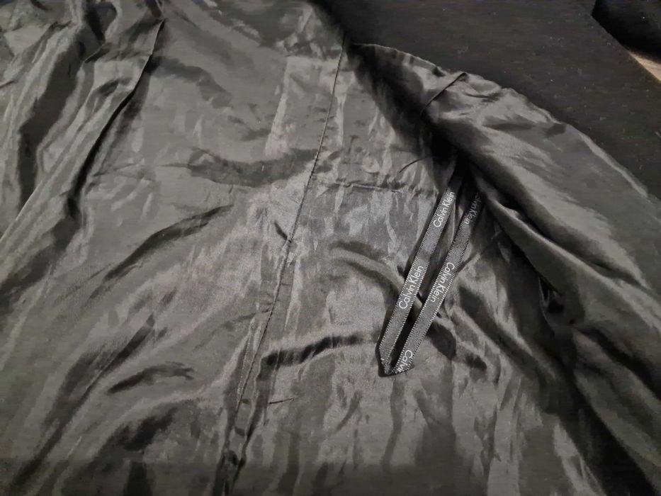 płaszcz calvin klein czarny CIENKI