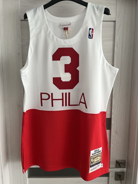 Authentic Jersey Iverson 3 philadelphia 76ers nowa L mitchell&ness nba