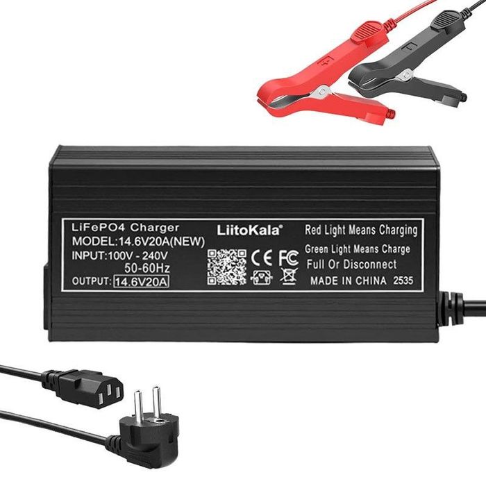 Розумний зарядний пристрій LiitoKala 14.6V 20A