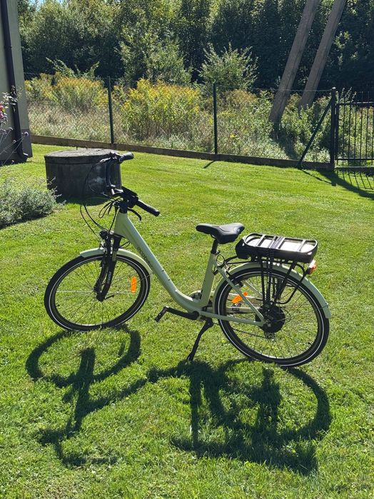 Rower elektryczny ecobike traffic beige