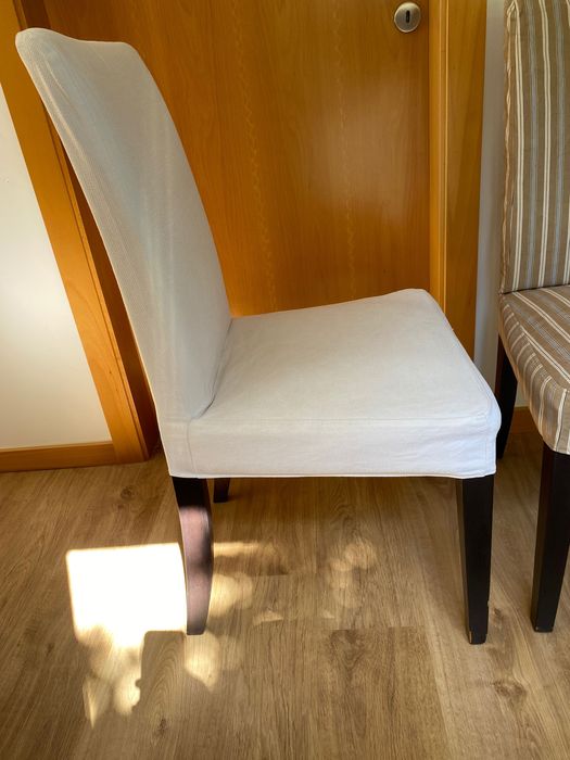 5 capas brancas para cadeiras Ikea Henriksdal