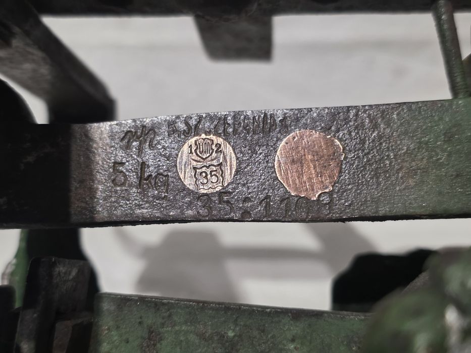 Waga szalkowa 5kg W.Hess Lublin 1923r.