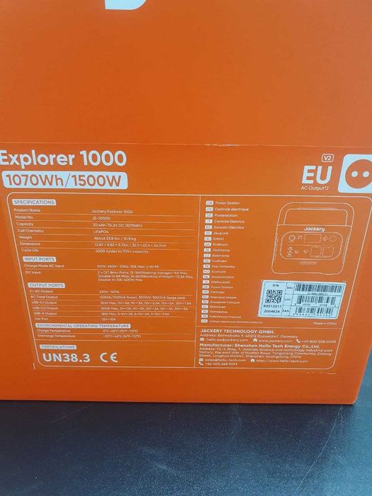 Зарядна станція Jackery JE-1000D Нова! В наявності 80 шт