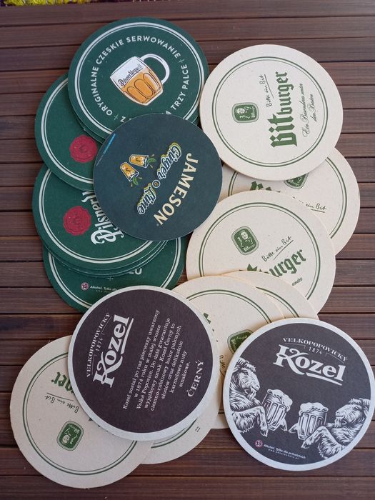 Kolekcjonerskie podkladki pod piwo 20 sztuk