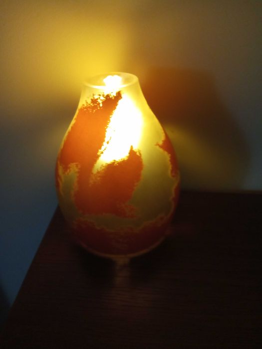 lampka szklana z  Ikea wraz z żarówką