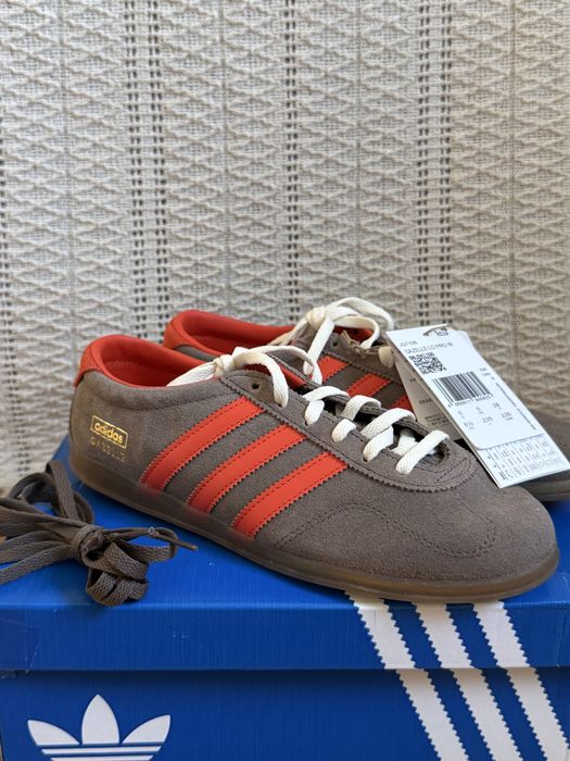nowe gazelle lo pro w brązowe z pomarańczowymi paskami