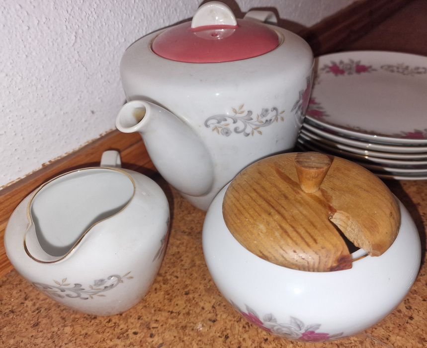 Conjunto de chá porcelana