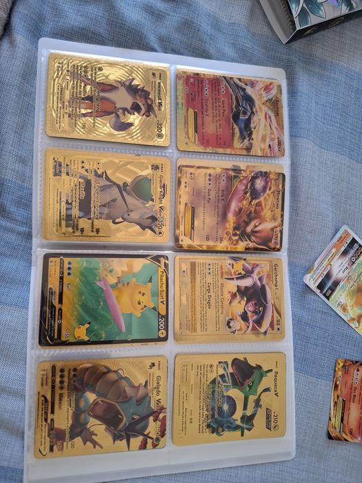 Cartas pokemon douradas!