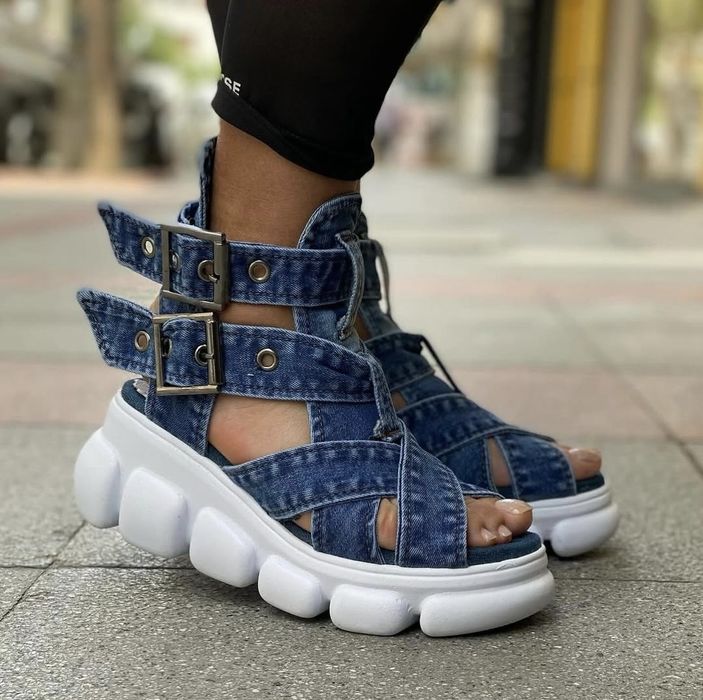 Dżinsowe sandały  36,37,38,39,40