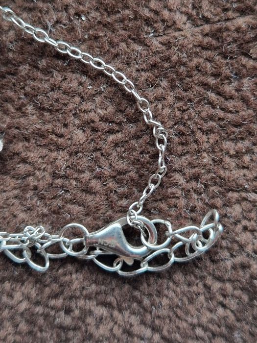 Nowy naszyjnik W. KRUK Krzyz srebro 925 cyrkonie krzyżyk