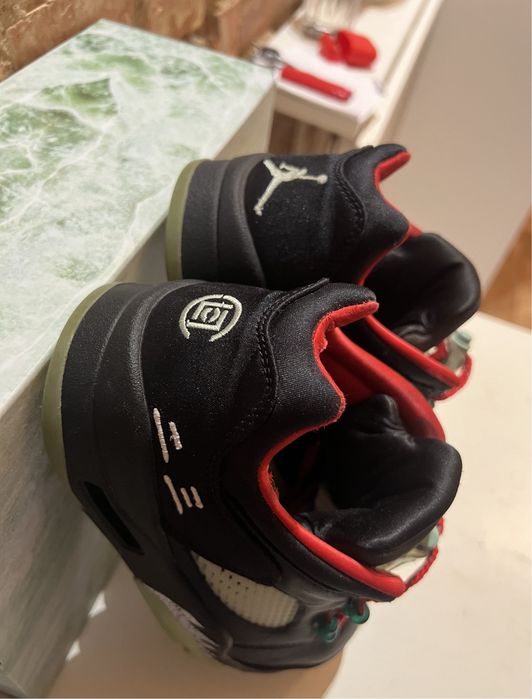 Buty Jordan 5 low clot supreme stone island drill