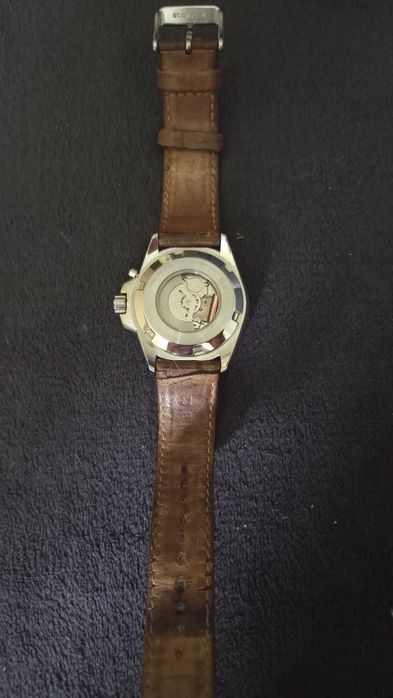 Zegarek Seiko Kinetic (5M82-0AY0) – Przeszklony dekiel, komplet z pudełkiem