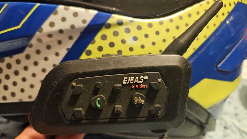 Capacete moto Scorpion, LS2 e Premier intercomunicador ejeas v6 pro