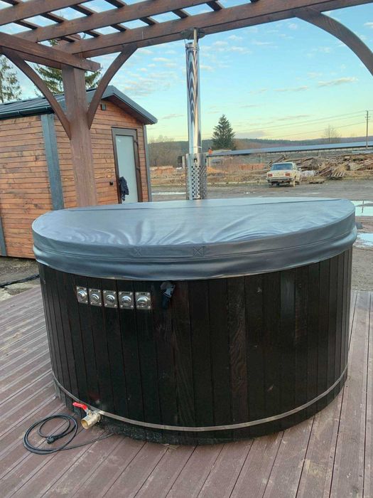 Спа-купель на дровах.Карпатский чан.Чан на дровах.Джакузи.Офуро.Купель