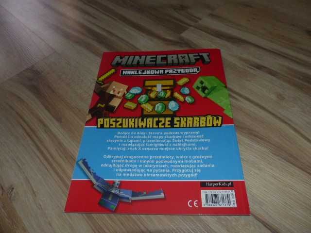 Minecraft. Naklejkowa przygoda. Poszukiwacze skarbów