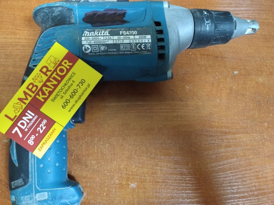(1757/25) wkrętarka sieciowa  MAKITA FS4300