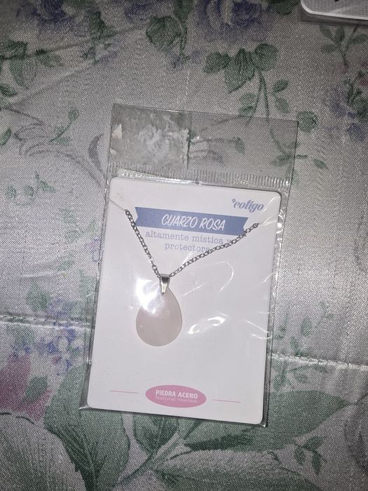 Pulseira de quartzo rosa