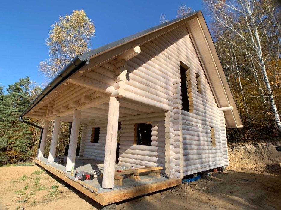 Dom z bali - domek letniskowy całoroczny
