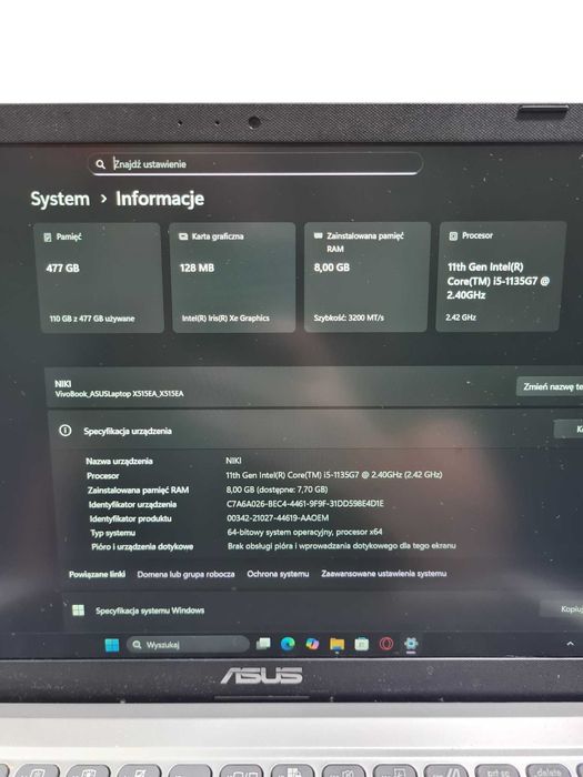 laptop ASUS X515E