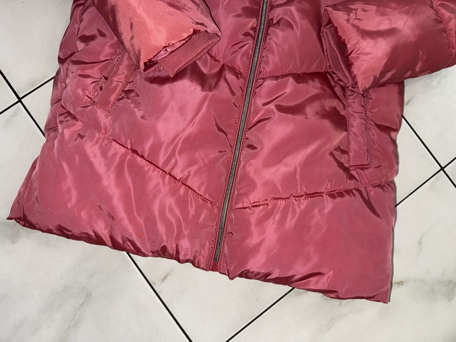 Пудровая розовая зимняя куртка пальто пуховик Y.F.K 12-13-14 (152-164)