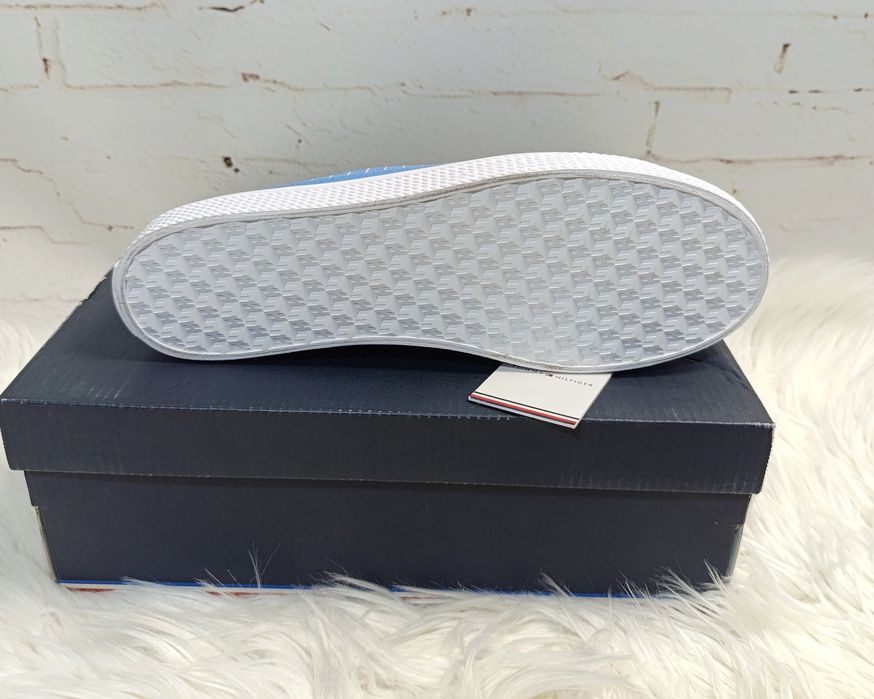 Tenisówki Tommy Hilfiger Essential Stripe Sneaker Damskie Hydrangea