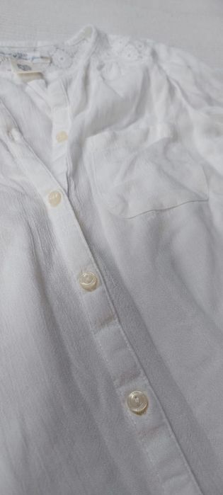 Piękna biała bluzka koszula elegancka H&M