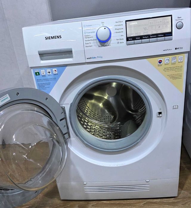 Pralko-Suszarka Siemens IQ700 7/4kg 1400obr, silnik inwerterowy, LED