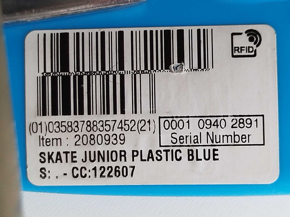 Deskorolka fiszka niebieska Plastic Junior Super stan!