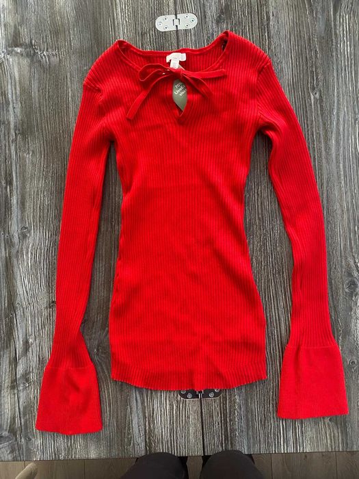 H&M Жіночий трикотажний светр із зав'язкою спереду для вагітних S