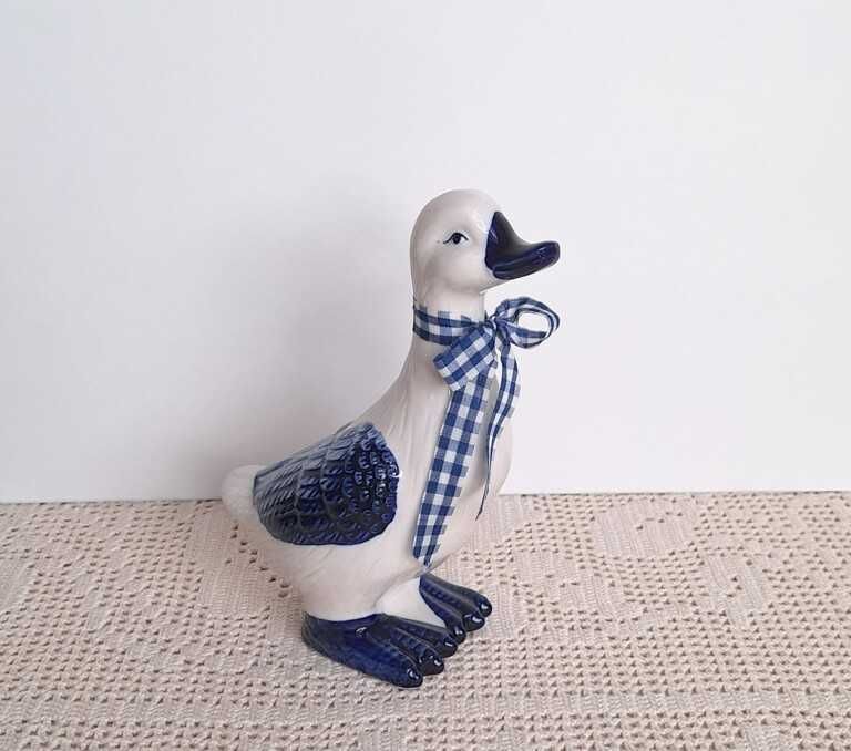 Kaczka / Gęś - figurka z porcelany Victoria Design - styl Vintage / Retro