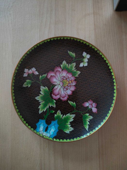 Talerz deserowy cloissone