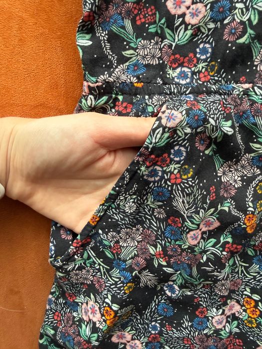 Kombinezon z wiskozy ramiączka z odkrytymi plecami w kwiaty H&M XXS 32