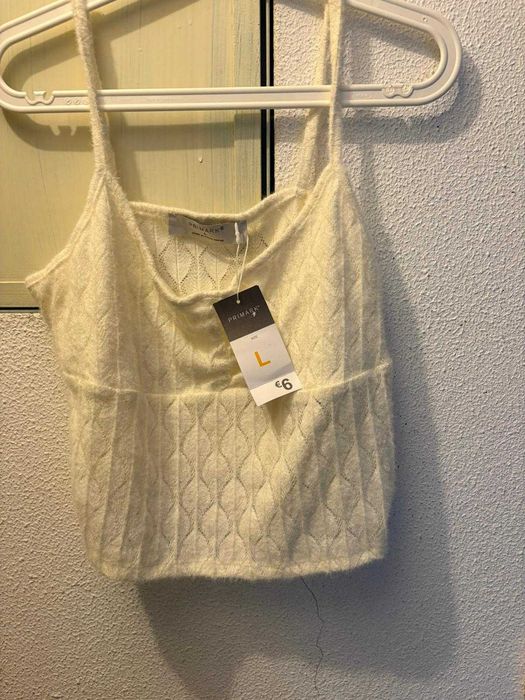 top de mulher tamanho L de marca primark com etiqueta