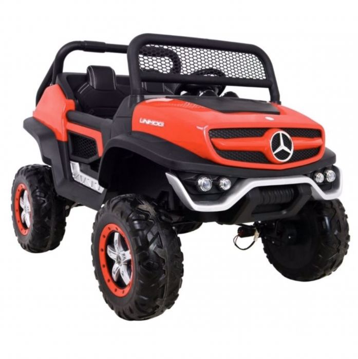 Auto na akumulator dwuosobowe Mercedes Unimog z napędęm 4x4 180W