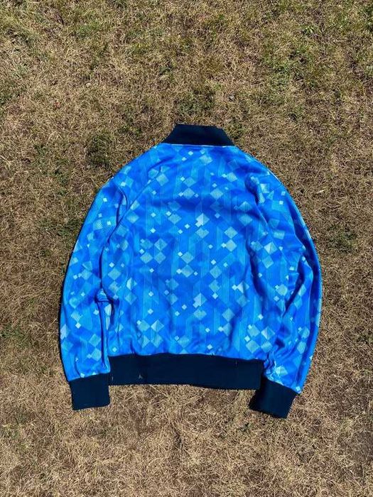 Bluza piłkarska score Draw retro Anglia england 90/92 zip blue