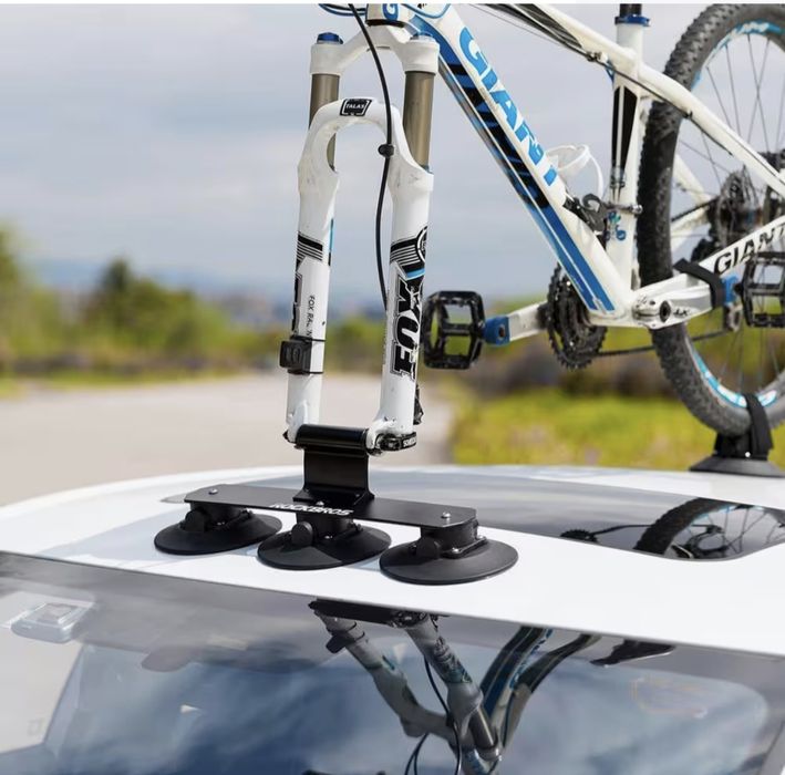 Suporte de bicicleta de carro com ventosa preta (1 bicicleta)